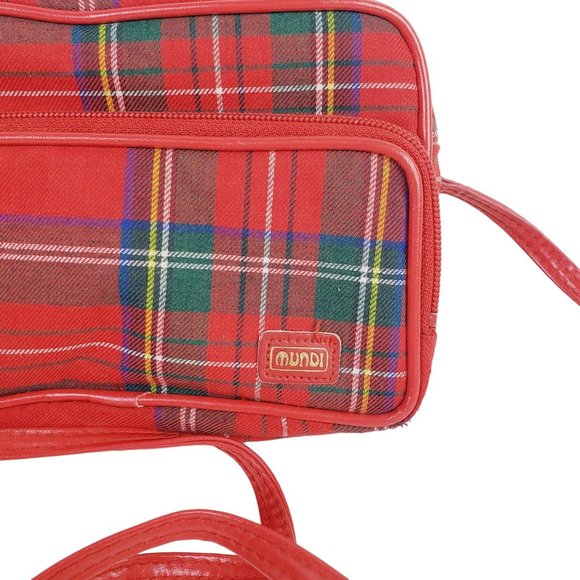 Vintage Mundi Y2K Tartan Plaid Mini Shoulder Bag Crossbody - Picture 3 of 6